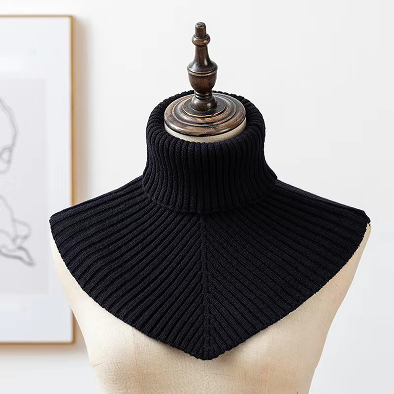 女性の冬のニット綿偽襟スカーフ女性暖かいタートルネックネック - Windsor Knot Tie のレビューと価格