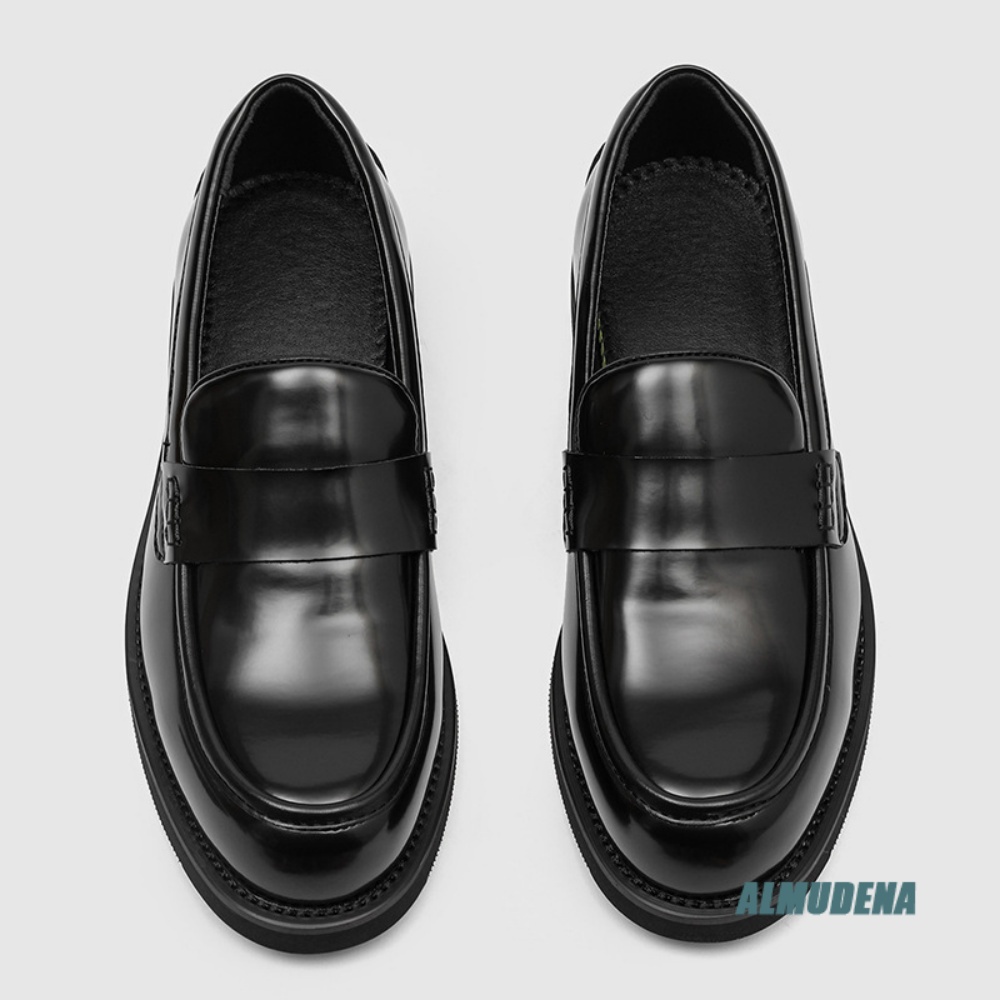 メンズファッション ラウンドトゥ ローファー ローヒール フ - Men Formal Wear Office のレビューと価格