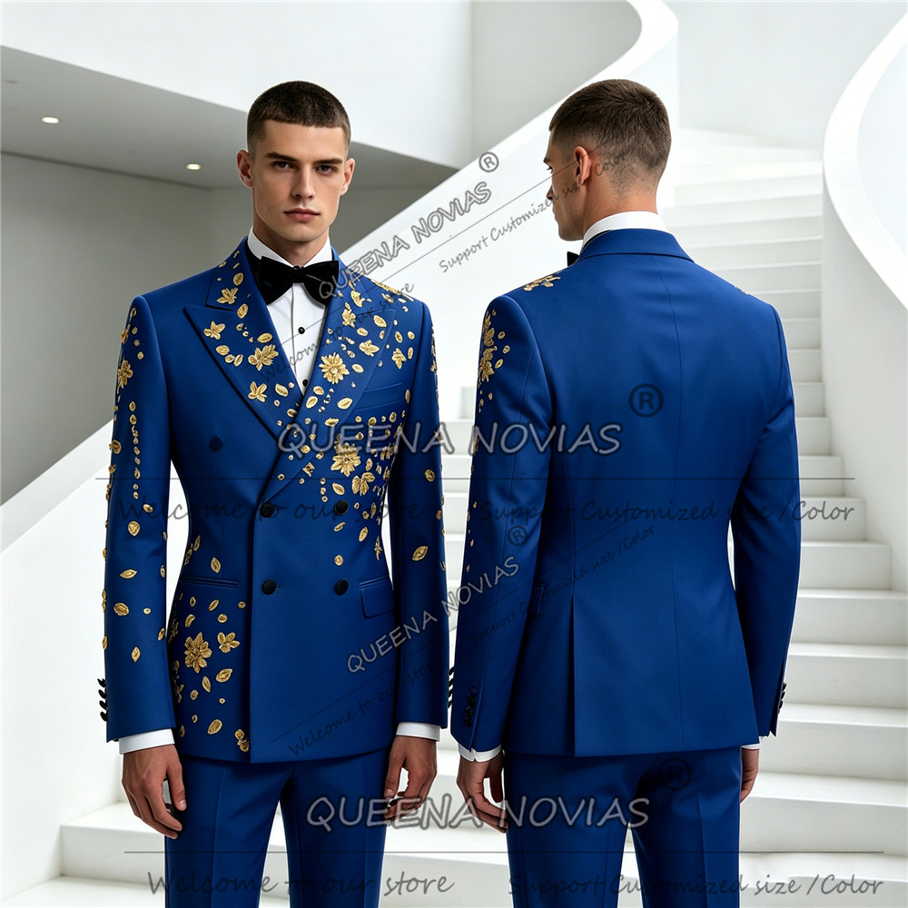 独占的なスーツ男性用結婚式ゴールドジュエリーラインストーンジ - Men'S Formal Wear Jewelry のレビューと価格