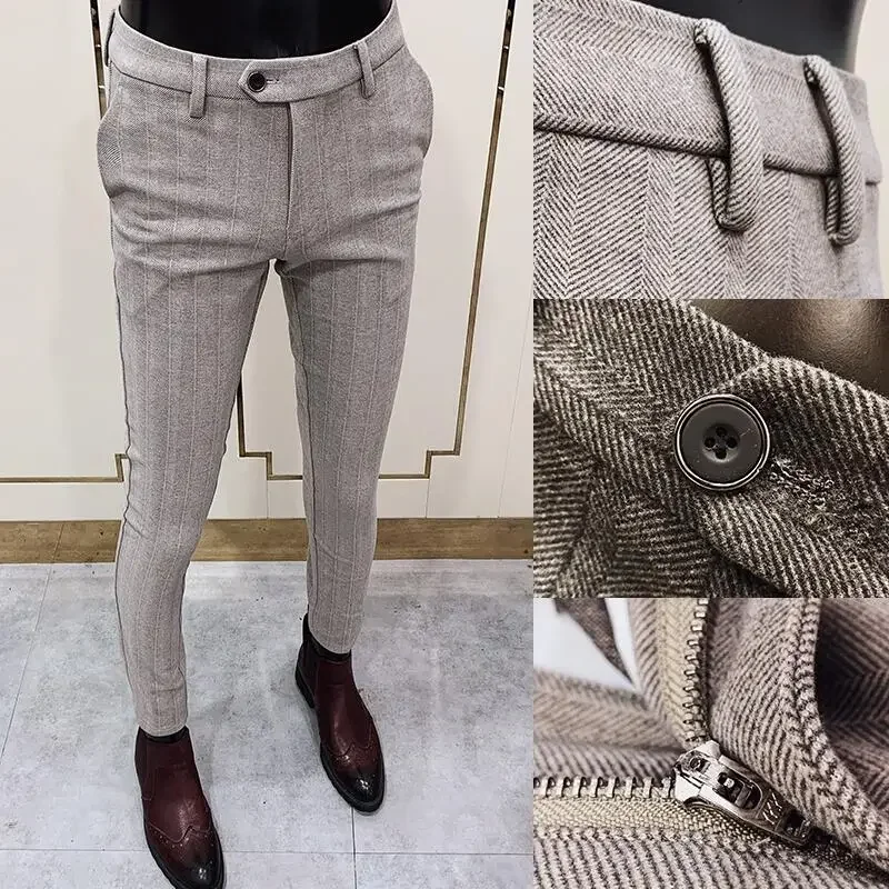男性用の厚手の袖付きウールジャンプスーツ,ビジネス用のストラ - Men Formal Wear Office のレビューと価格