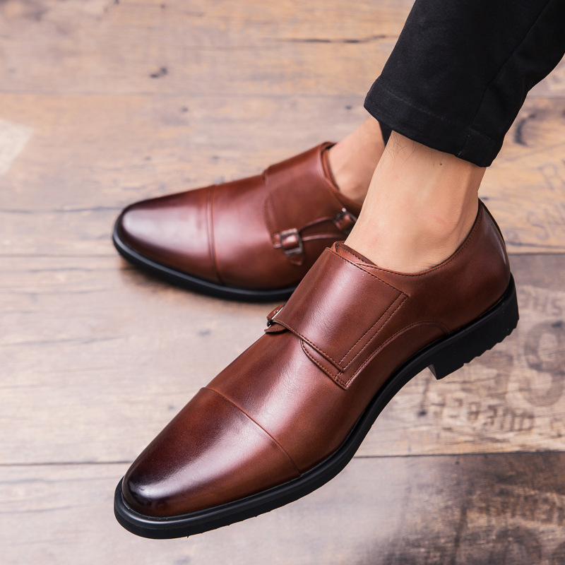 メンズオックスフォードシューズ ブラックとブラウン フォーマ - Large Men Formal Wear のレビューと価格