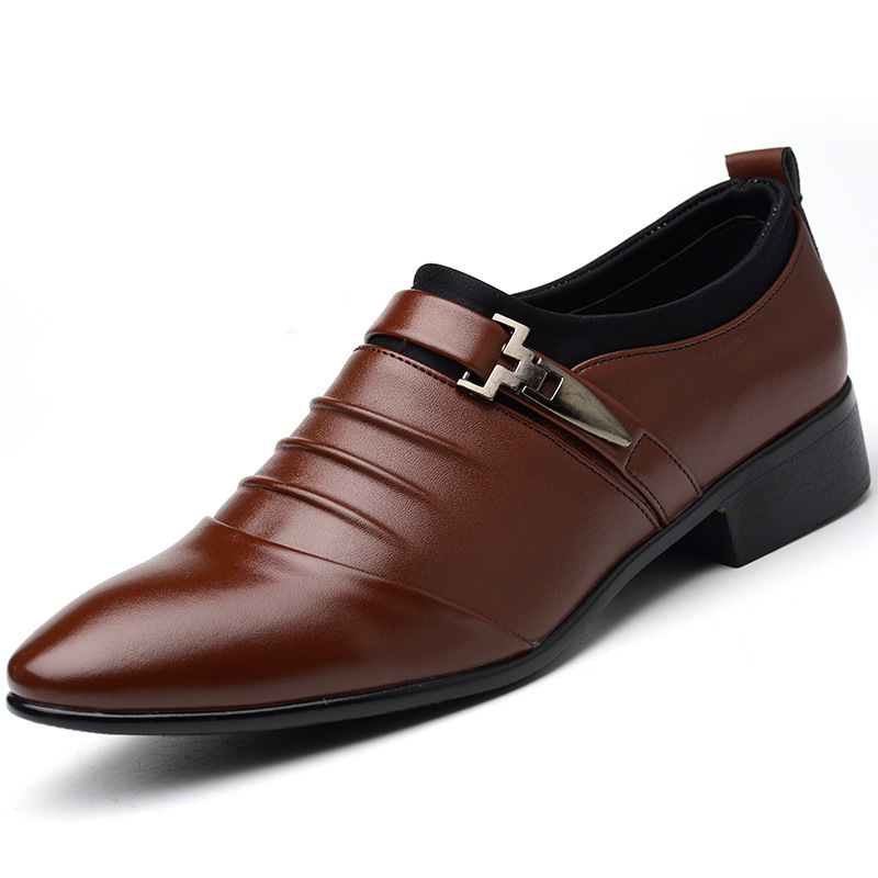カジュアルシューズメンズロートップ耐摩耗性ポインテッドトゥレ - Large Men Formal Wear のレビューと価格