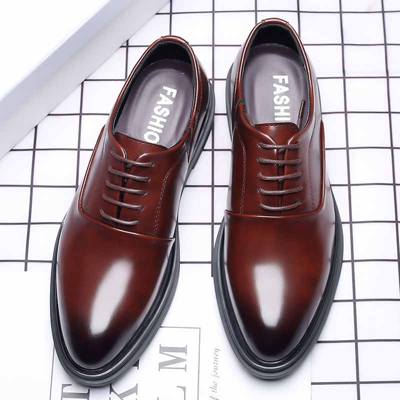 男性ドレスシューズフォーマルオックスフォードクラシックビジネ - Men Formal Wear Office のレビューと価格