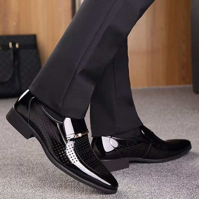 夏の新作革靴 メンズ ビジネスシューズ 通気孔付き ソフトボ - Formal Men Office Wear Sandals のレビューと価格