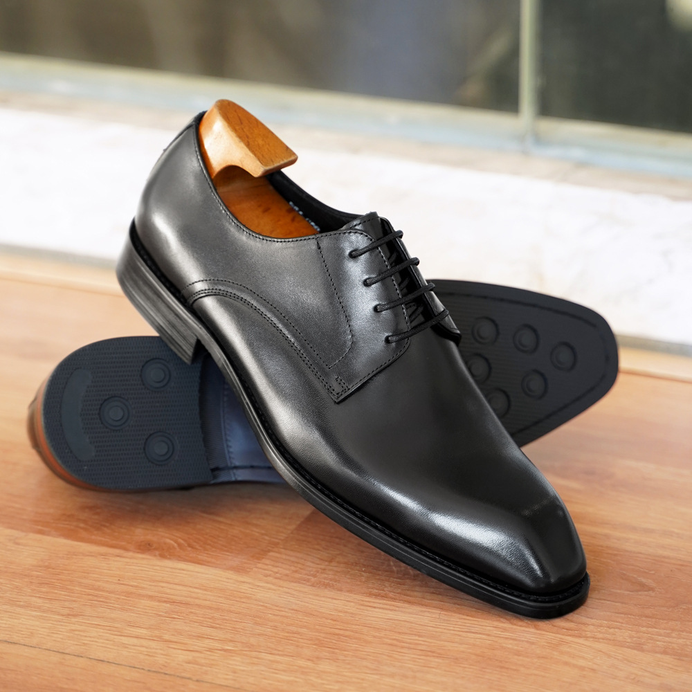 メンズビジネスカジュアルシューズ、ヴィンテージ風木目調スクエ - Men Formal Wear Office のレビューと価格
