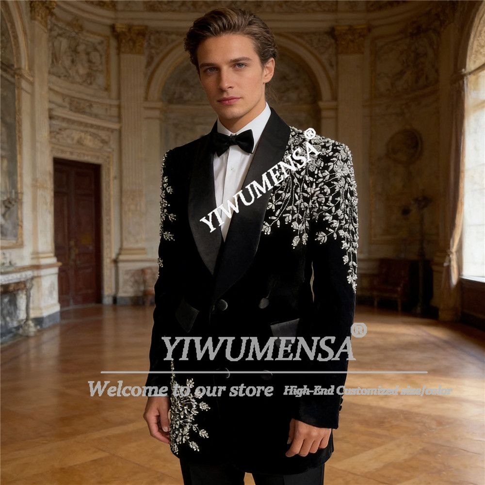 絶妙な新郎用フォーマルウェア、タキシード、宝石装飾、ベルベッ - Men'S Formal Wear Jewelry のレビューと価格
