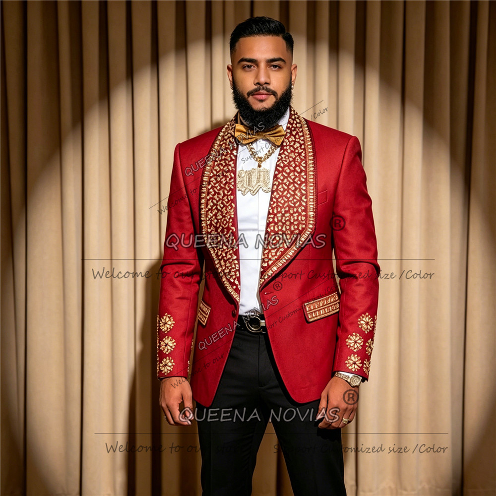 メンズ限定ウェディングタキシード ゴールドジュエリーストーン - Men'S Formal Wear Jewelry のレビューと価格