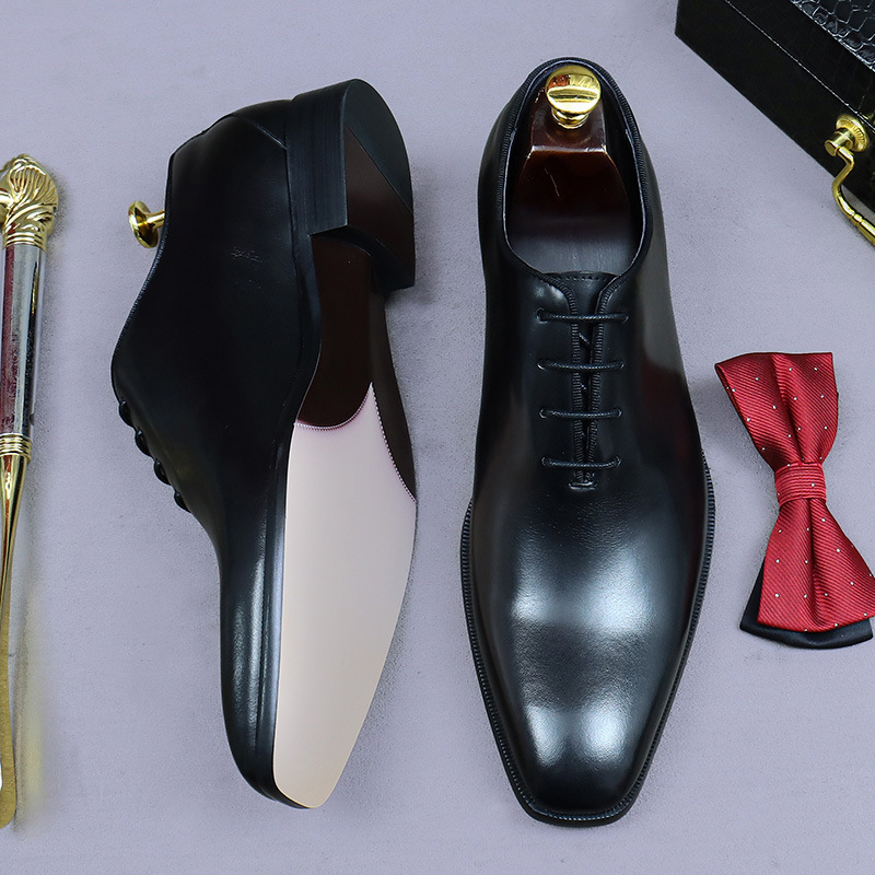 デザイナー本革メンズホールカットオックスフォードシューズ高級 - Men Formal Wear Office のレビューと価格